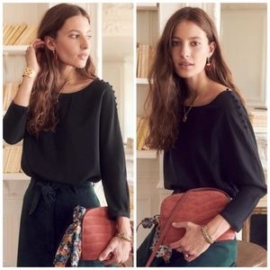 Sezane Emmy silk blouse